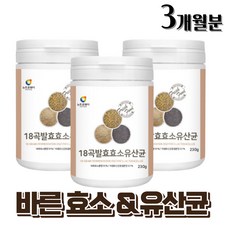  올바른곡물효소 유산균 프로바이오틱스 약 세달분, 3개, 230g 