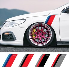2Pcs 자동차 스티커 BMW 벤츠 아우디 폭스 바겐 혼다 마쓰다 자동 비닐 필름 데칼 펜더 휠 눈썹 장식 자동차 튜닝 액세서리|차량용 스티커|, 1개, C, 단일