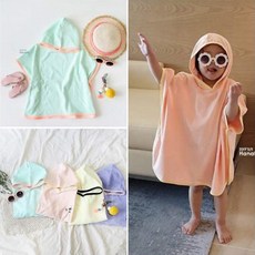 캔디후드비치가운 S/M/L 유아동 아기 키즈 남아 여아 비치가운 목욕 물놀이 타올