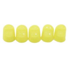 다기능 실리콘 심블 구멍 뚫린 보호 손가락 슬리브 DIY 공예 재봉 액세서리 5 개/로트, 5개, 04 yellow