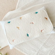 돗투돗x마롤로뜨 유아 순면 아기 베개 땀 패드 아기 베개 커버, 크앙디노, 1개