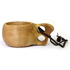 수제 Kuksa 고대 라플란드 핀란드 나무 마시는 컵 No 016 하이킹 캠핑 주방 야외 또는 선물, One Color_One Size, One Color_One Size, One Color
