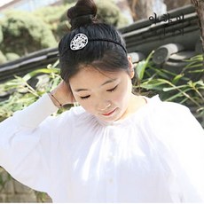 아하미 아하미 AH1707 우아한 황후 배씨댕기/헤어밴드/베씨/머리띠/명절/웨딩/악세사리/한복/헤어/댕기