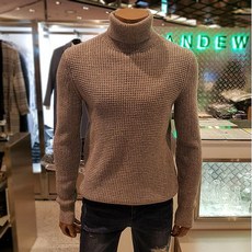 앤듀 AK수원점 앤듀 O184KT310P 남성램스울 와플조직 터틀넥
