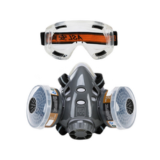 HGG 방독면 방진 마스크 화재용 가스 방연 화생방 산업용 작업 마스크 호흡용 보호구 A(방독면세트), 1개