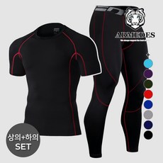 아르메데스 남성용 사계절 반팔상의 + 9부 바지 크로스핏 상하의세트 ID10311061