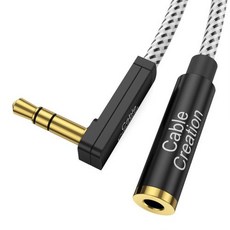 DAC 헤드폰앰프 휴대용 블루투스 CableCreation 3.5mm 잭 오디오 확장 Aux 케이블 남성-여성 PC 자동차 이어폰 화웨이 P20 Xiaomi Redmi 5 Pl, 2.Black - 0.9m, Black_0.9m - ifizen