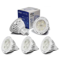 Cityo LED MR16 컨버터 외장형 램프 5W, 주광색, 3개