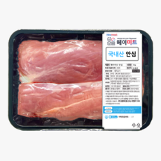 [헤이미트] 국내산 안심 장조림 돼지고기카레 탕수육고기 돈가스용 냉장 1kg, 1개