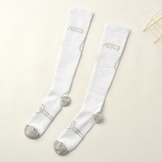 흰색높은허벅지밴드스타킹