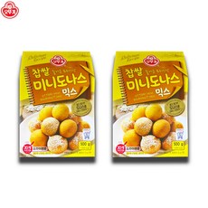 예이니식품 오뚜기 찹쌀 미니도너스 믹스 2개(500gx2개) 호떡쿠키식빵, 2개, 500g
