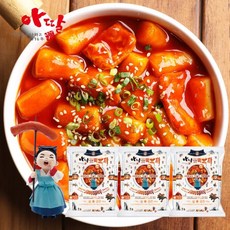 아딸 쌀떡볶이(떡볶이) 3팩, 단품