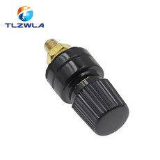풀 구리 포스트 333 황동 터미널 블록 전원 공급 단자 용접기 인버터 포스트 커넥터 M6 6mm 2 개, 2개, 2) Black