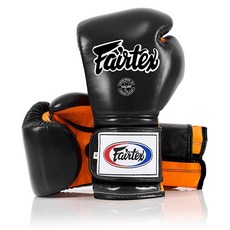 Fairtex Muay Thai 복싱 글러브 BGV9 킥복싱 MMA K1용 헤비 타자 멕시코 스타일 트레이닝 및 스파링 장갑 미국 396482, 블랙/오렌지