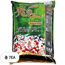 수조용 네이쳐 마귀 소일 블랙 파우더, 8L, 7개