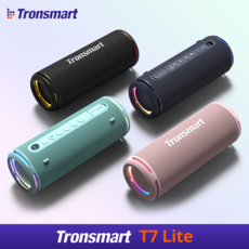 Tronsmart T7 Lite 휴대용 블루투스 스피커 출력24W 최대 24시간 IPX7 방수 캠핑 LED TWS,