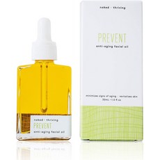 Naked + Thriving Prevent 노화 방지 페이셜 오일-유기농 비건 모든 천연 스킨 케어 & 페이스 오일 (1., 1