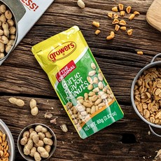 그로워스 볶은땅콩 피넛 맥주안주 땅콩과자 오리지널 갈릭맛, 1개, 80g