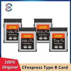 cf카드 메모리카드 URAS CFexpress 타입 B 카드 CFE 메모리 XQD 니콘 Z6 Z7 캐논 R5 1DX3 1 512GB 256GB 128GB, [03] 256GB, 1개