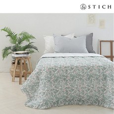 앤스티치 AK수원점 앤스티치 힐링 시어서커 면 누비이불S, 그레이