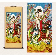 공간누리 탱화 관세음보살 족자 부처님 법당장식 불교용품, 섹션 F_S사이즈 (가로30x80)
