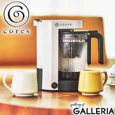 [일본정품수입]【정규품 1년 보증】코레스 커피 메이커 Cores 5컵 골드 필터 티 서버 첨부 C302WH, 01 화이트, 한개옵션1