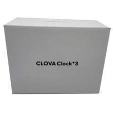 클로바 클락+3세대 Clova Clock+ 3 블루투스 AI 스피커 미개봉 새제품, 화이트, 화이트