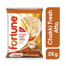 ADANI FORTUNE CHAKKI Fresh ATTA_5Kg(통밀가루)/ ADANI 차키 아따, 5kg, 1개