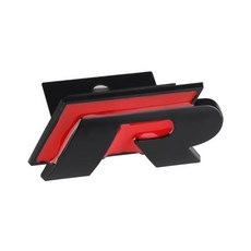 자동차 전면 그릴 트렁크 엠블럼 스티커 R 라인 로고 배지 폭스바겐 폴로 파사트 골프 제타 투란 CC T-ROC, 1개, 18 R-BKRD