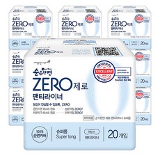 순수한면 제로 슈퍼롱 팬티라이너, 일반, 20개입, 10개