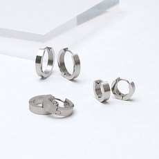 [스마트보이]P0604써지컬 유무광 원터치 남자 링피어싱 여자귀걸이