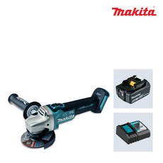 마끼다 DGA406RGE 18V 6.0Ah 1팩 4인치 충전그라인더 앵글그라인다, 1개