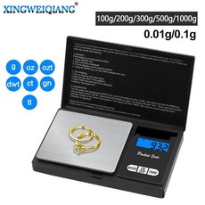 저울 100g 200g 300g 500g 1kg 0.01g 0.1g 미니 전자 포켓 디지털 골드 스털링 실버 쥬얼리, 1개, 단일, 0.1g-1000g - 금0.1g