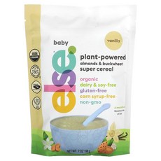 Else 베이비 플렌트 파워드 아몬드 메밀 슈퍼 씨리얼 바닐라 7 oz 198 g, 198g, 1개