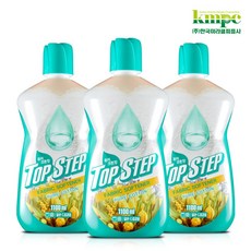 탑스텝 고농축 섬유유연제 일반 드럼 겸용, 퓨어코튼, 3개, 1L