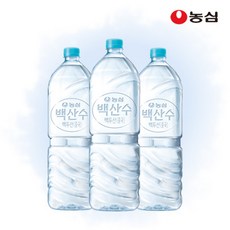 농심 백산수 무라벨 2L 6병+6병 생수, 6병