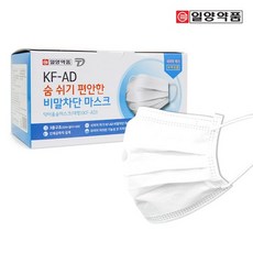 일양약품 식약처허가 KF-AD 평면형 비말차단 덴탈 마스크 대형 50매, 50매입, 1개