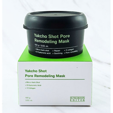 [본사정품]++한정기획 성분에디터 약초샷 포어 리모델링 마스크 100g Yakcho Shot 미세약초침 모공팩 한의원 모공팩 모공탄력 약초필링 화이트스피큘 속탄력 새살약초 모공케어, 6개