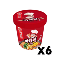 하이디라오 마라펀컵 용기컵라면 100g x 6개