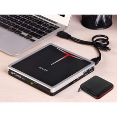 외장 DVD 드라이브 USB 3.0/Type-C 5 in 1 Slim CD/DVD+/-RW 드라이브 버너 Laptop Mac 데스크탑 PC MacBook Pro Air Windows, 단일옵션
