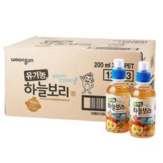 코코몽 유기농 하늘보리 200ml x 24 x 2팩, 48개