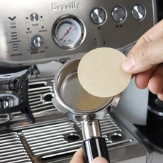 빈플랜트 커피 필터 원형 종이 포터필터 여과지 모카포트, 1세트, 100개, 51mm 브라운