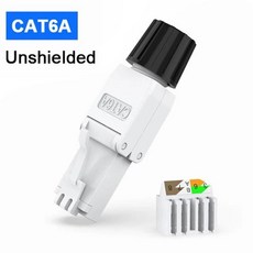커넥터 도구 차폐 이더넷 종단 플러그 케이블용, 03 CAT6A STP_03 6PCS, 1개