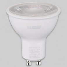 LED 할로겐 전구 COB MR16 GU10 5W 전구색 주광색, 1개