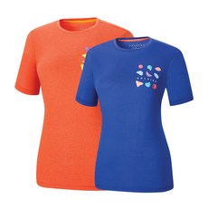 콜핑 여성 여름 하이쿨 반팔 라운드 티셔츠 1802TK526W