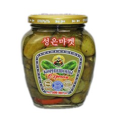 러시아 피클 오리지널 절임 보드카 안주 통조림 러시아식 피클 반찬 해외직구, 500g, 4개