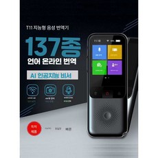 베트남여행 통역기추천 동시통역기 통역기 실시간 중국어번역기 실시간통역기 베트남어번역기 태국어번역기 인공지능 동시통역이어폰, T11 스페이스 그레이 (공식 표준)