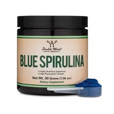Double Wood Blue Spirulina 스피루리나 Powder 30g, 1개, 제품표지 및