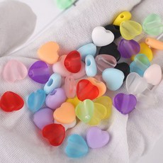 스트랩 끈 길이 조절 코드락 하트 스토퍼 조리개 10P, 5-하트-투명레드10p, 10개