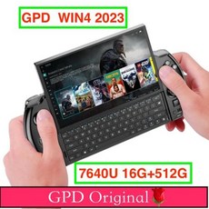 GPDWINMINI UMPC GPD 오리지널 WIN4 2023 AMD 7640U 휴대용 터치 스크린 미니 PC 노트북 게임 플레이어 콘솔 게임용 6 인치